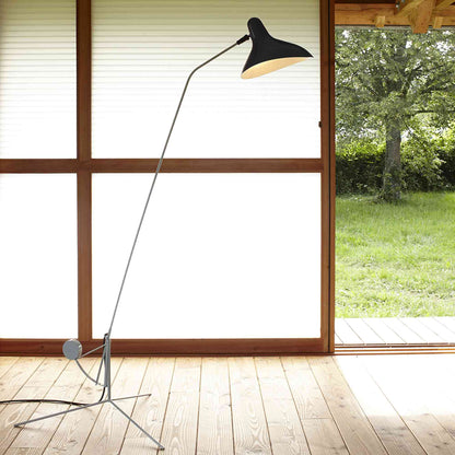 Mantis BS1 LED Floor Lamp in living room.