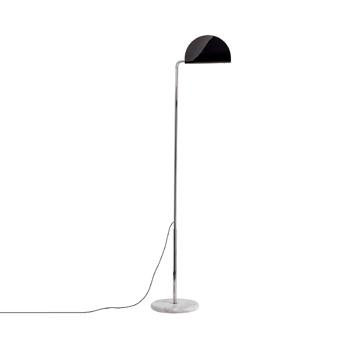 Mezzaluna LED Floor Lamp in Black.