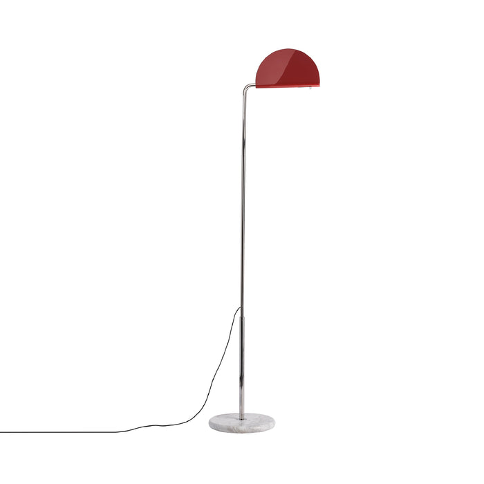 Mezzaluna LED Floor Lamp in Red.