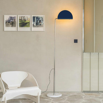 Mezzaluna LED Floor Lamp in living room.