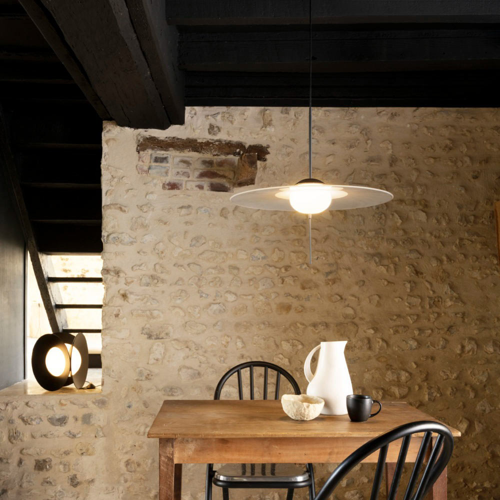 Mono LED Pendant Light in dining room.