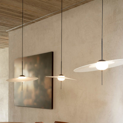 Mono LED Pendant Light in dining room.