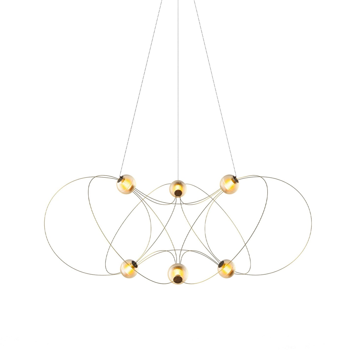 Munari LED Chandelier in Gold (6-Light).