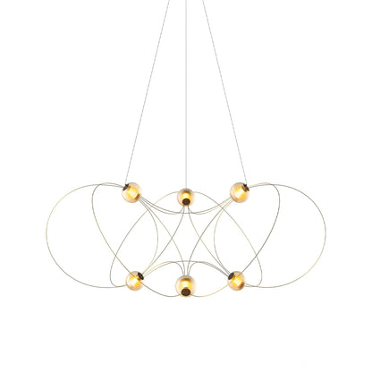 Munari LED Chandelier in Gold (6-Light).