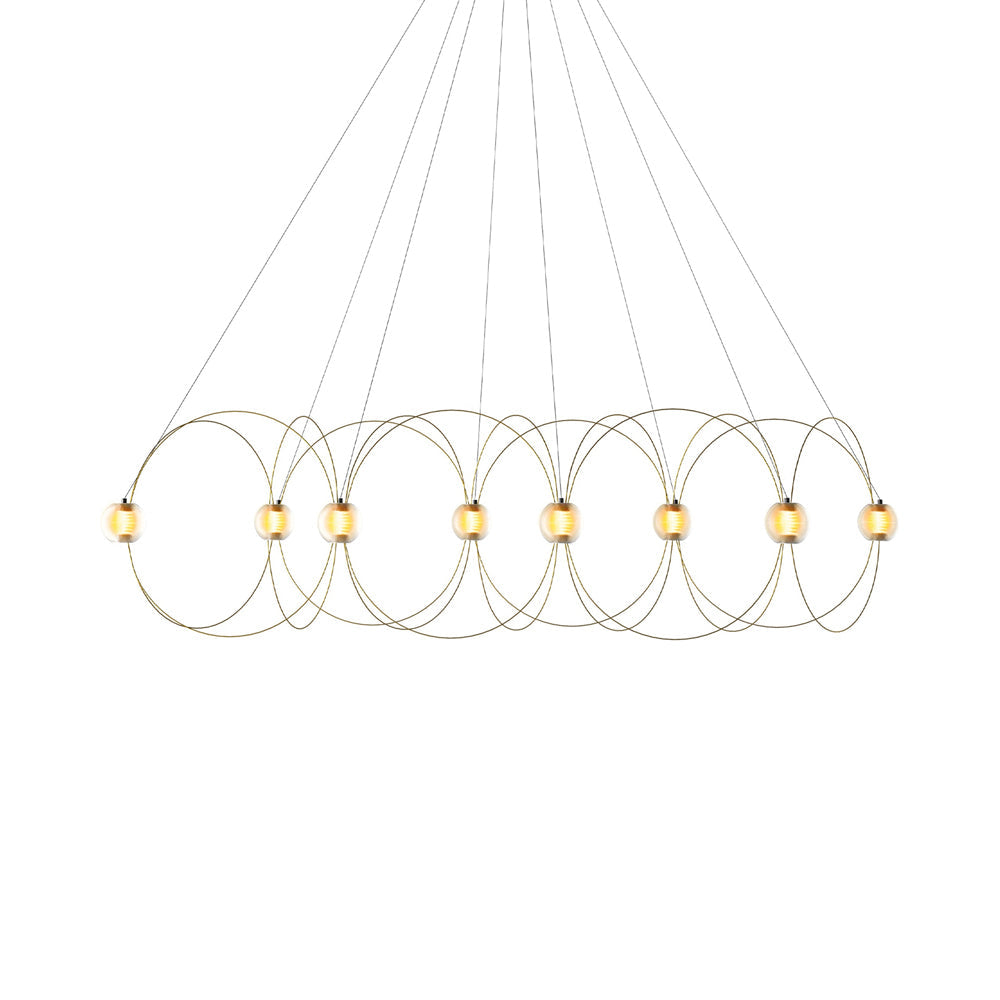 Munari LED Chandelier in Gold (8-Light).