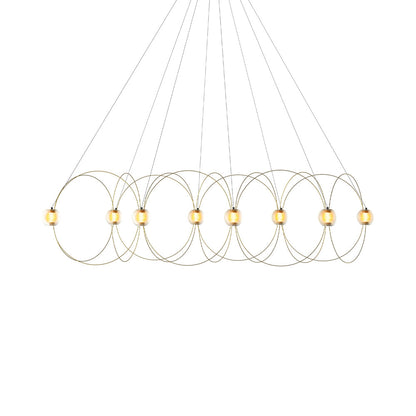 Munari LED Chandelier in Gold (8-Light).