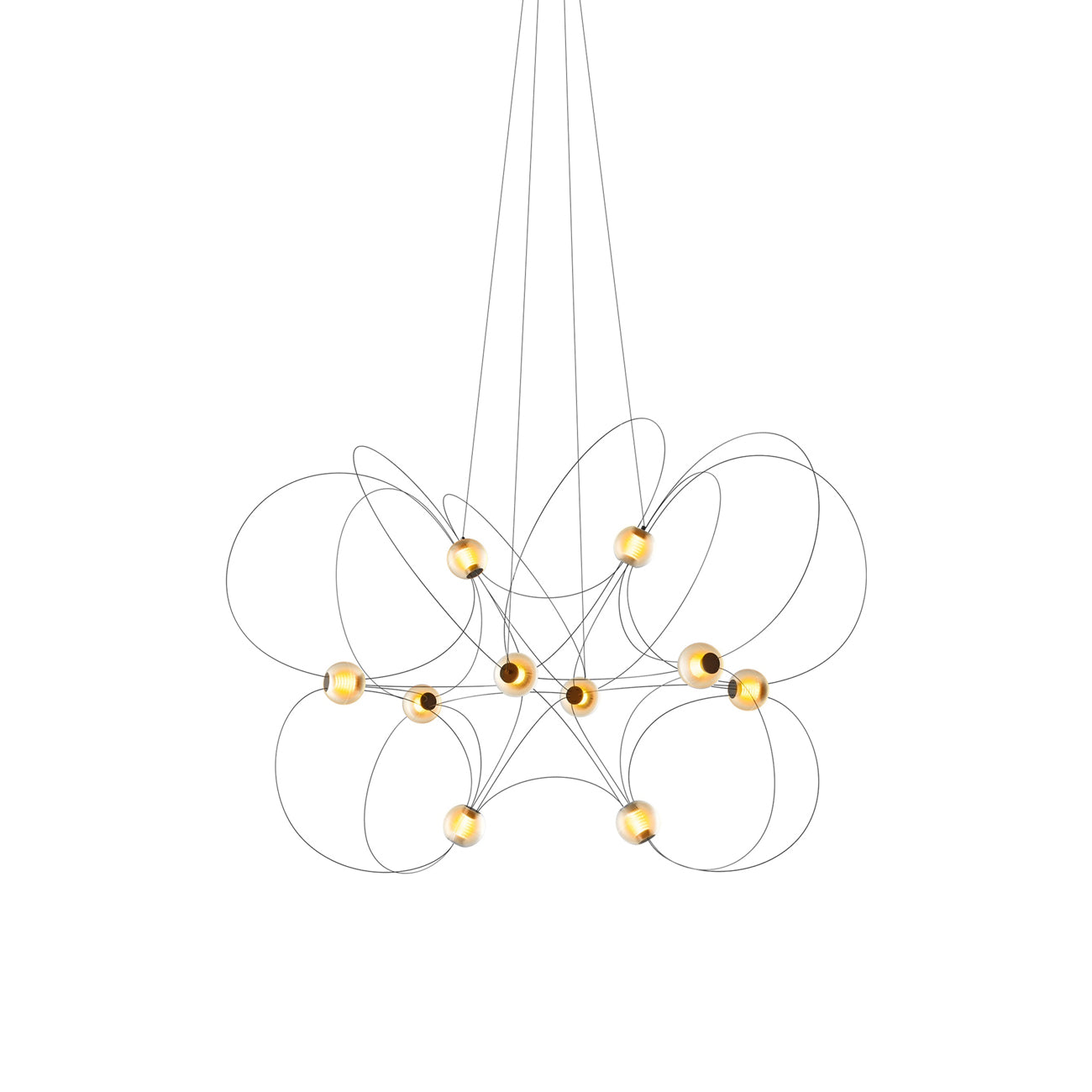 Munari LED Chandelier in Black (10-Light).