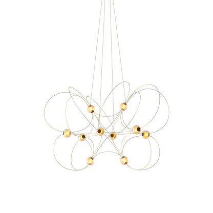 Munari LED Chandelier in Gold (10-Light).