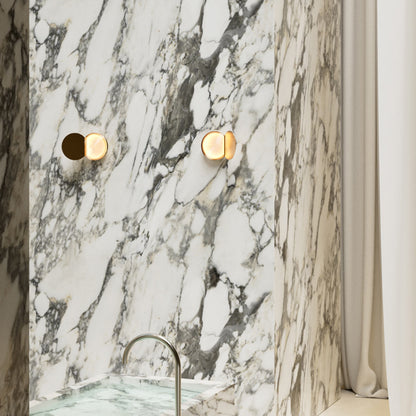 Poudrier LED Wall Light in bathroom.