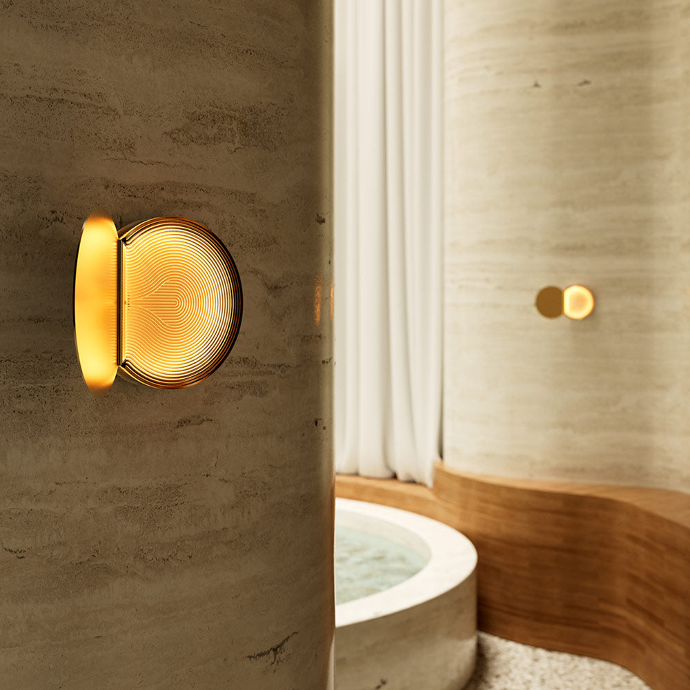 Poudrier LED Wall Light in bathroom.
