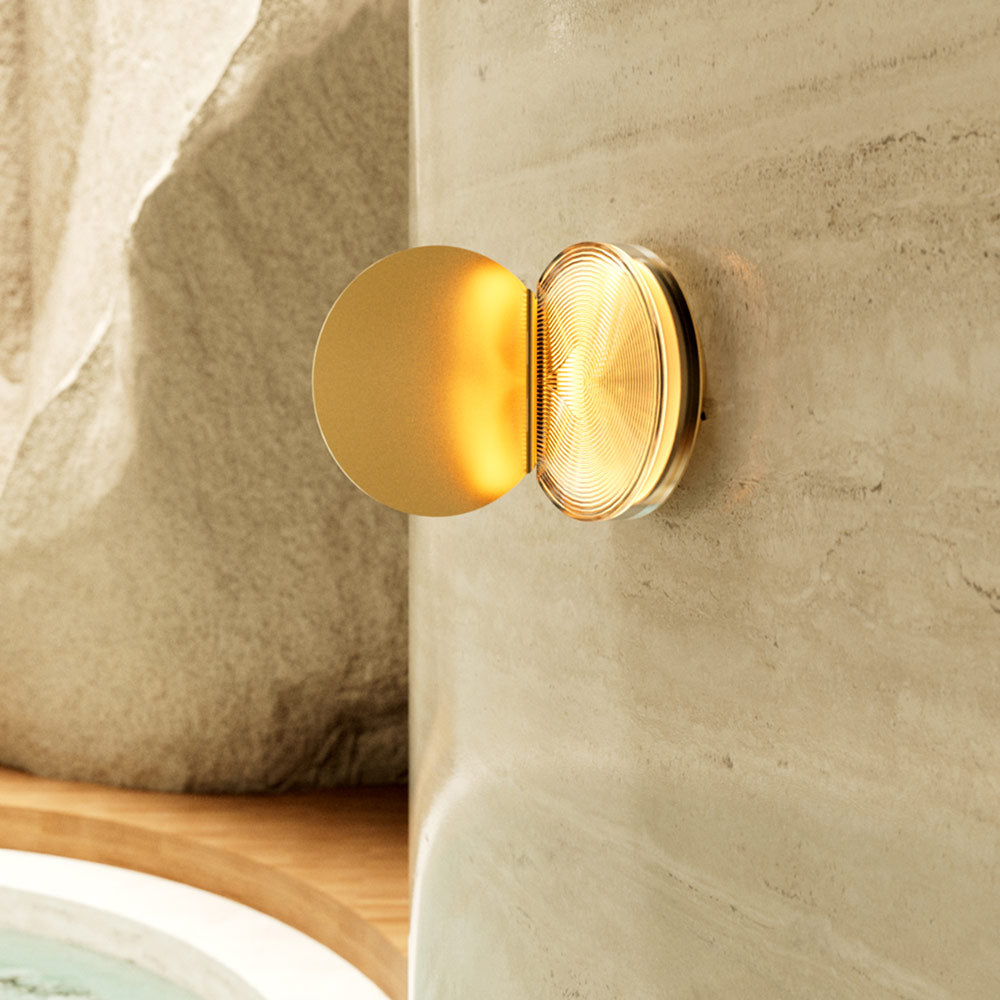 Poudrier LED Wall Light in bathroom.
