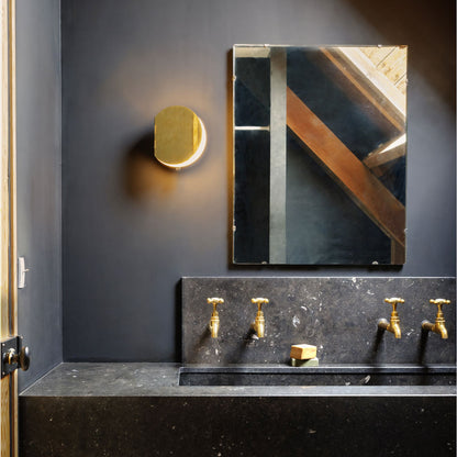 Poudrier LED Wall Light in bathroom.