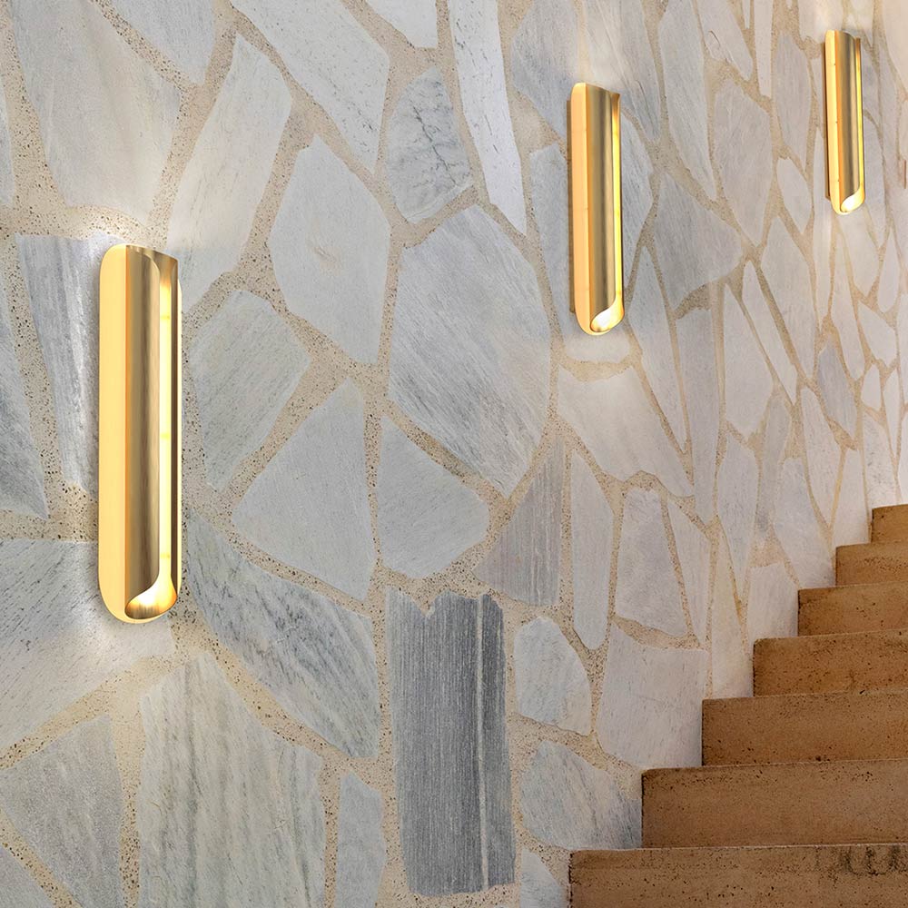 Rosalie LED Wall Light in stairway.