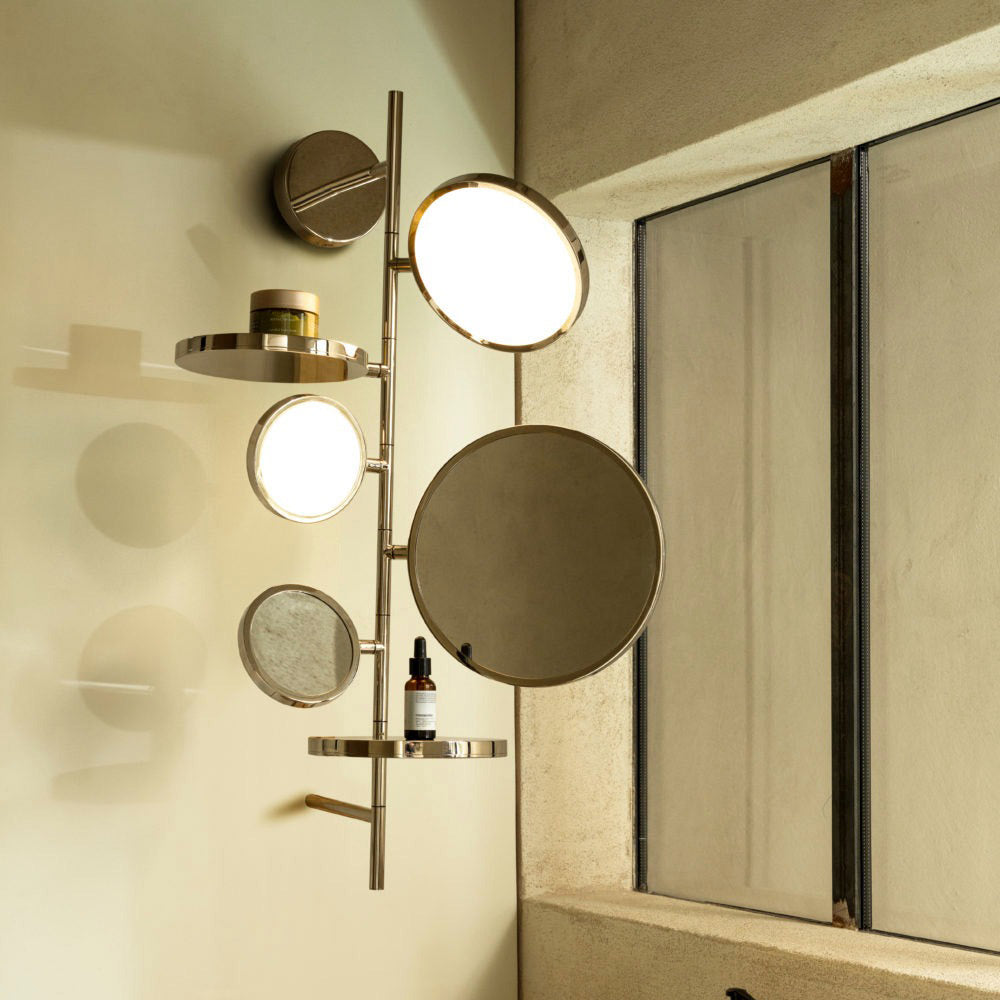 Tell Me Stories LED Wall Light in bathroom.