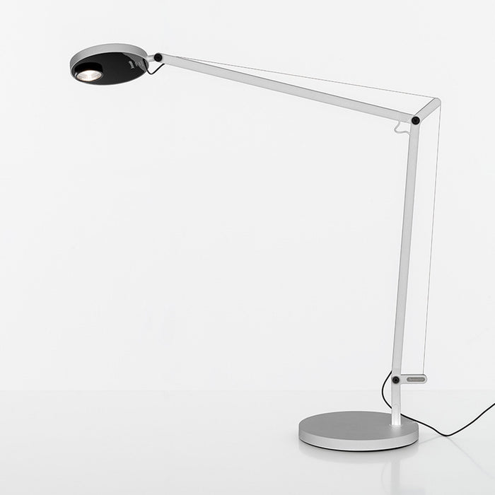 Demetra Pro LED Table Lamp in Matte White (Table Base).