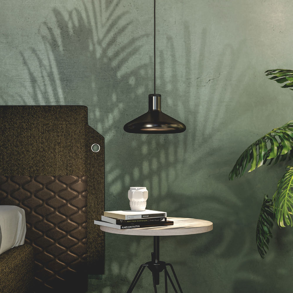 Flask B Pendant Light in living room.