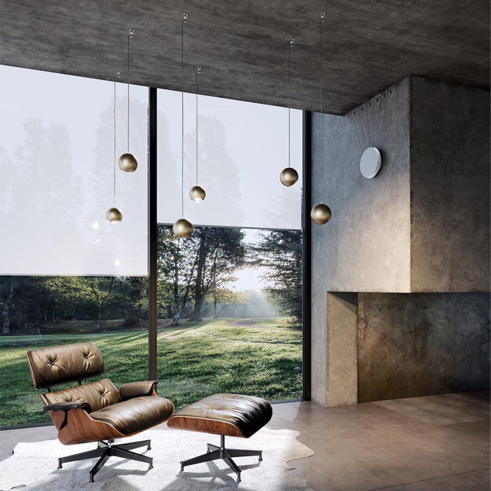 Radial Canopy for Cluster in living room.