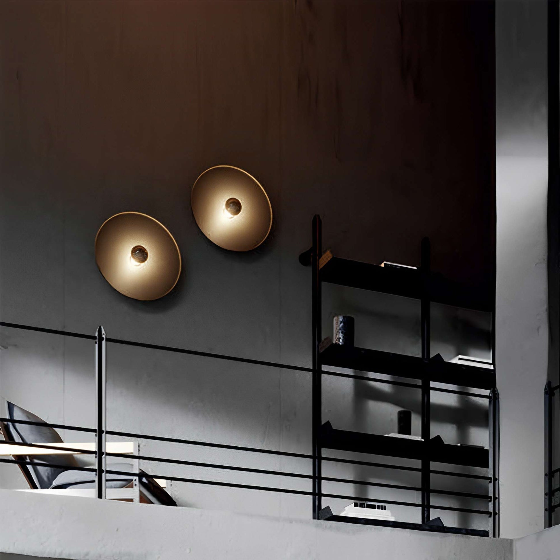 Vinyl Wall Light in office.