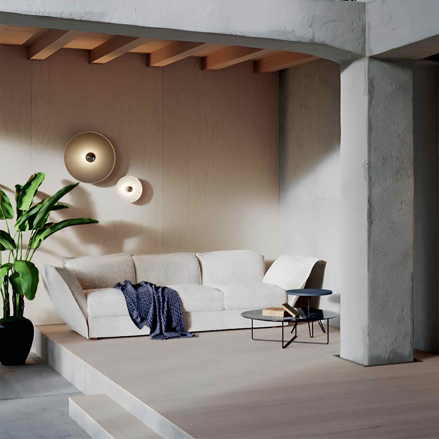 Vinyl Wall Light in living room.