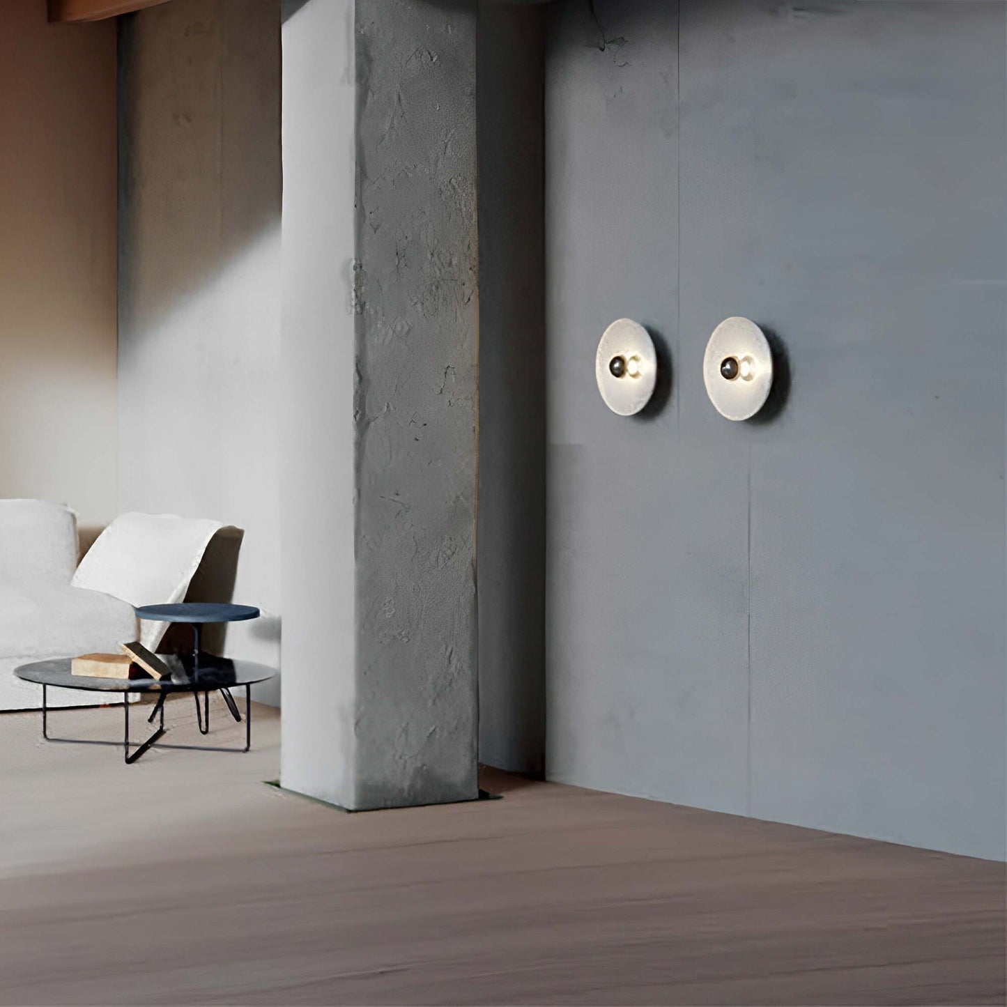 Vinyl Wall Light in living room.