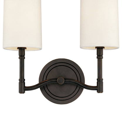 Dillon Two Light Wall Light in Detail.