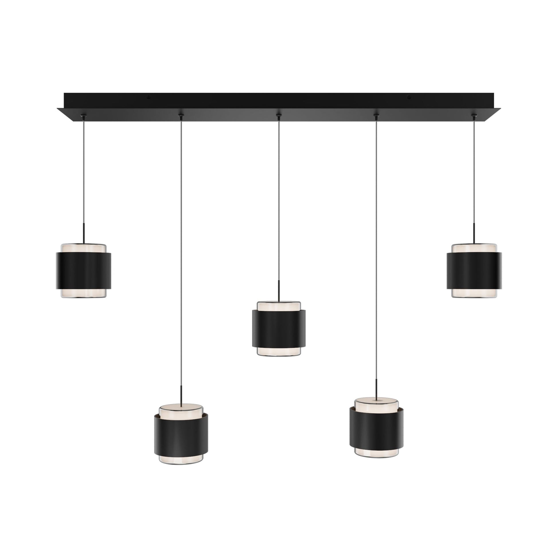 Banded LED Linear Pendant Light.