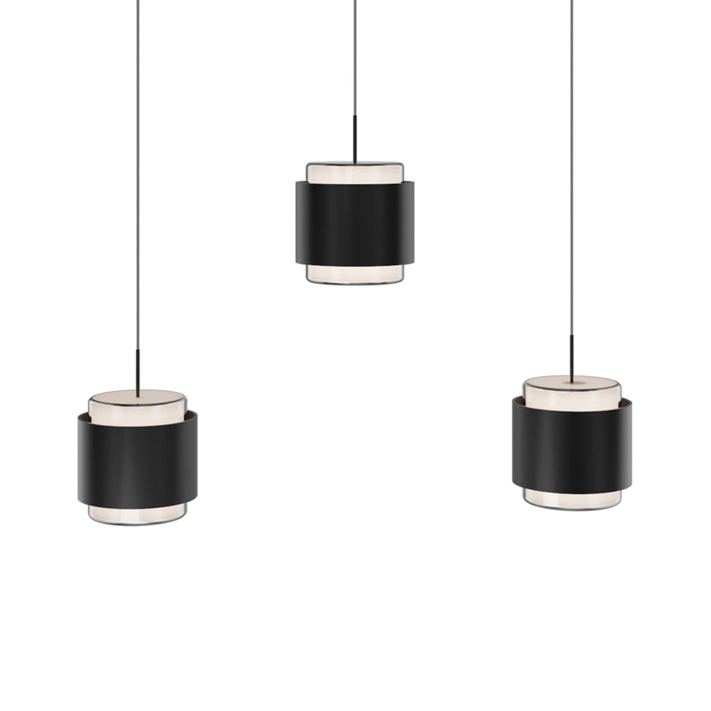 Banded LED Linear Pendant Light in Detail.