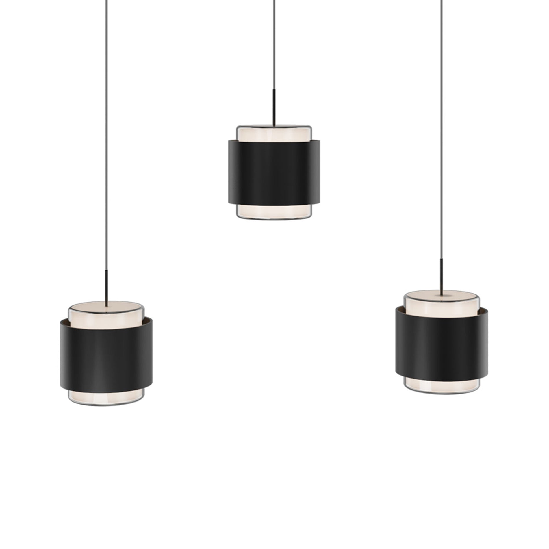Banded LED Linear Pendant Light in Detail.