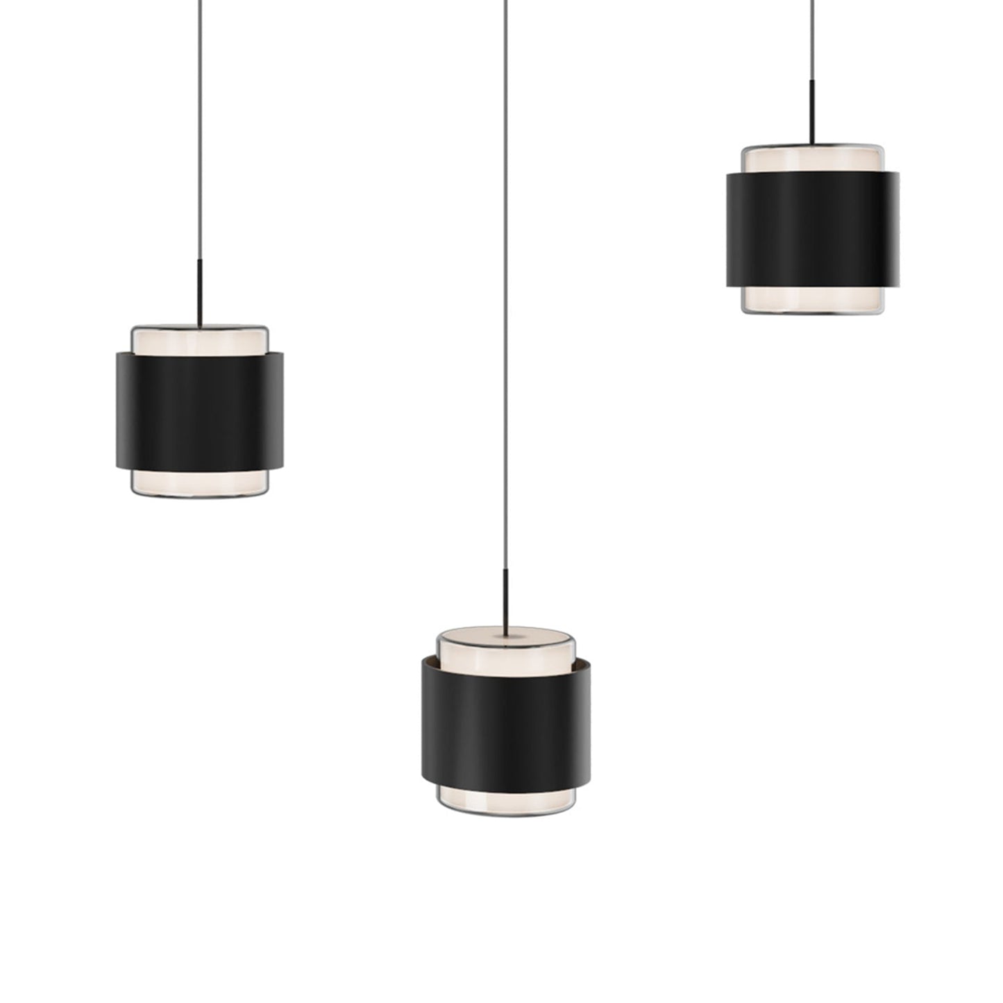 Banded LED Linear Pendant Light in Detail.
