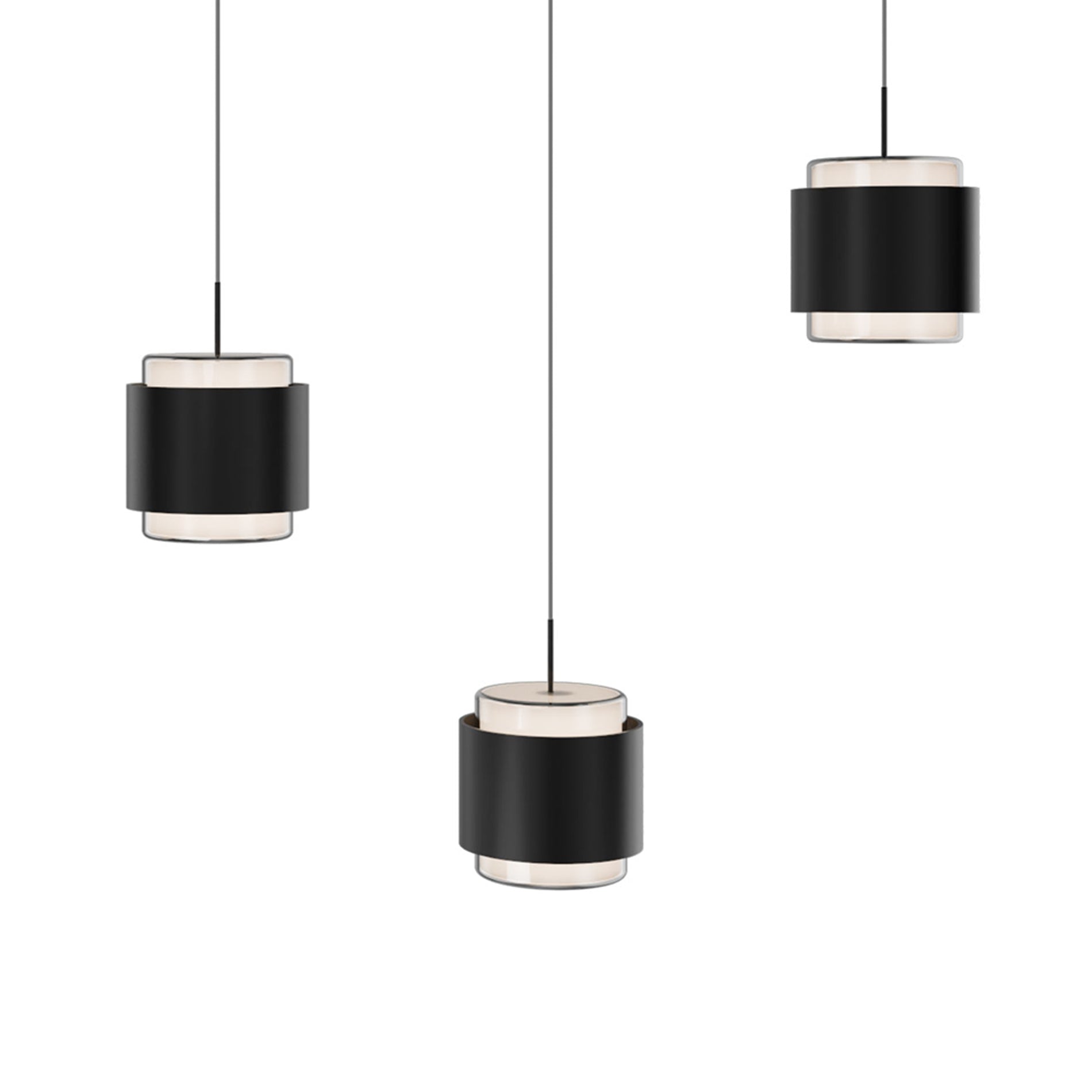 Banded LED Linear Pendant Light in Detail.