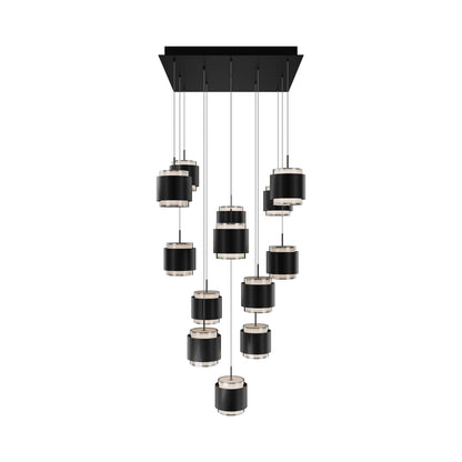 Banded Square LED Pendant Light.