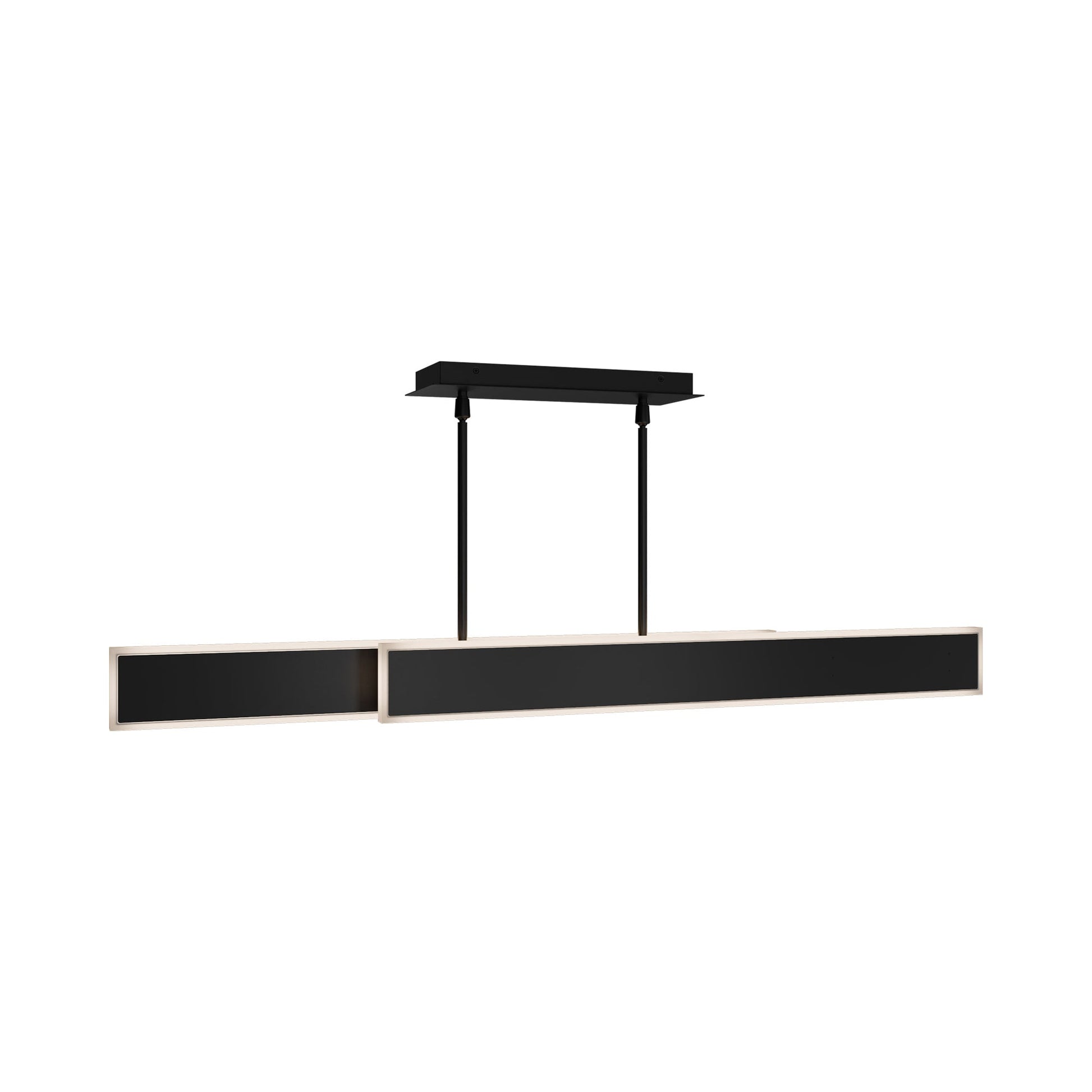 Bastone LED Linear Pendant Light in Black.