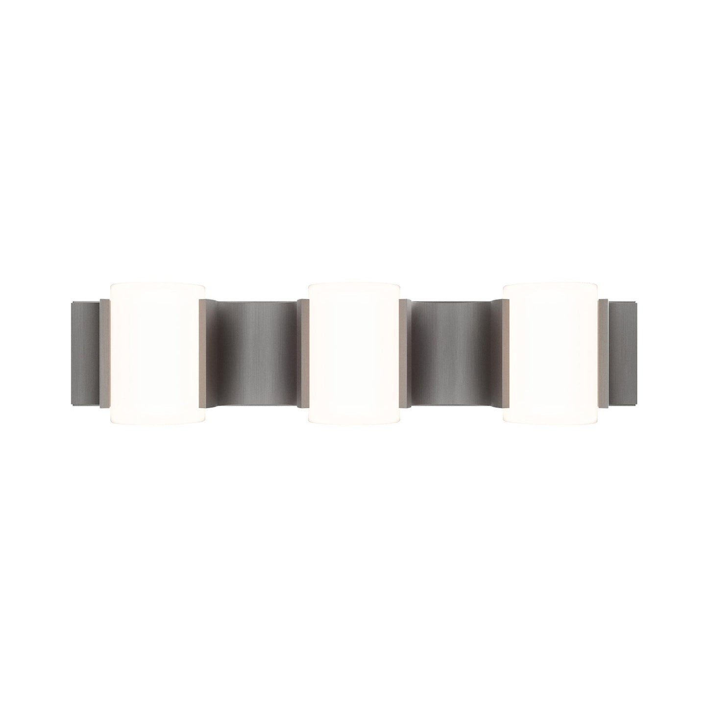 Circle Line LED Bath Vanity Light in Brushed Nickel.