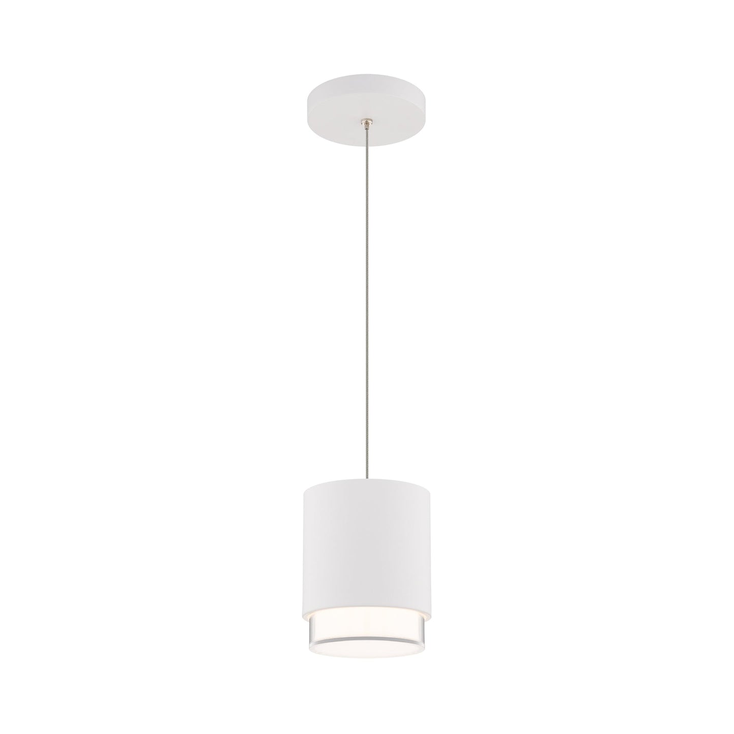 Cloak LED Pendant Light in White (Large).