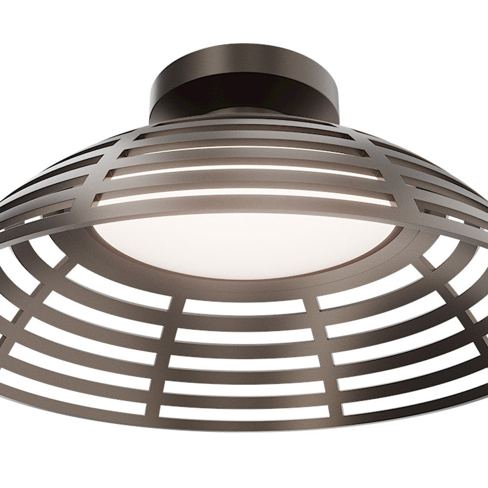 Colander Outdoor LED Flush Mount Ceiling Light in Detail.