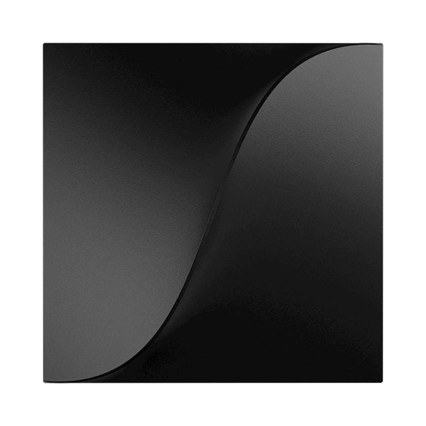 Double Diamond Square LED Wall Light in Black.