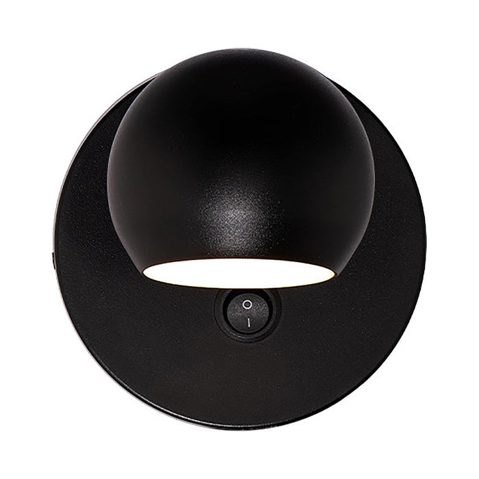 Duplex LED Bed Wall Light in Black.