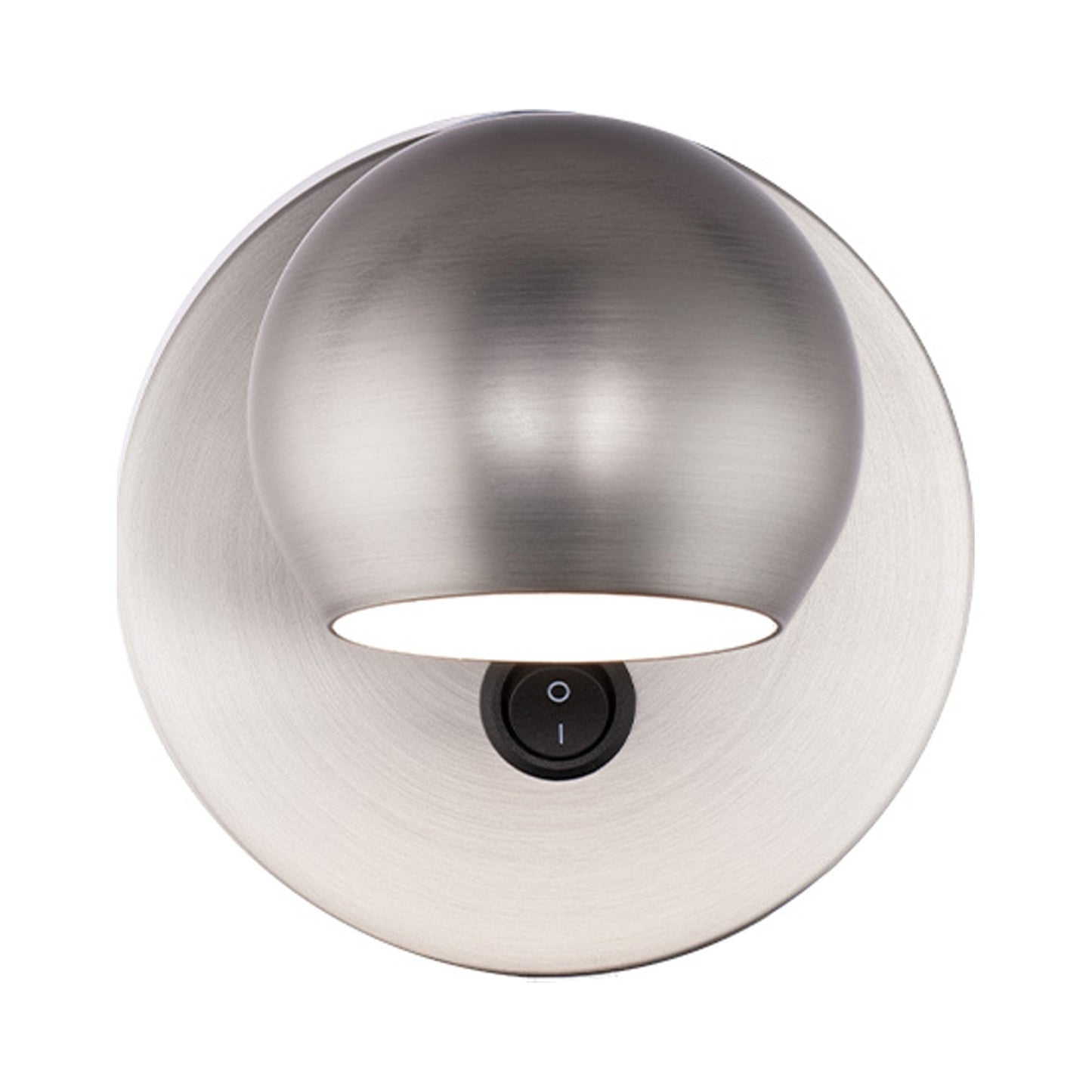 Duplex LED Bed Wall Light in Brushed Nickel.