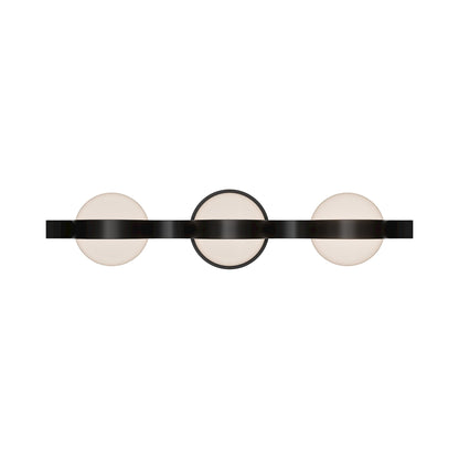 Ellaria LED Bath Vanity Light in Black.
