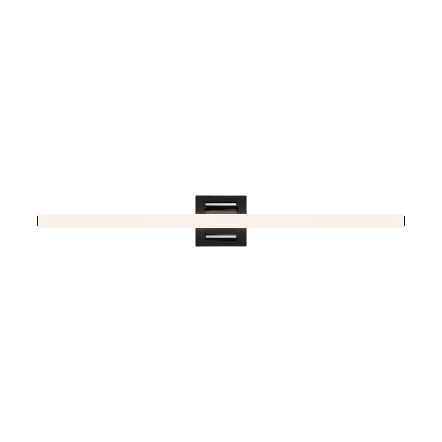 Flatte LED Bath Vanity Light in Black Chrome (34-Inch).