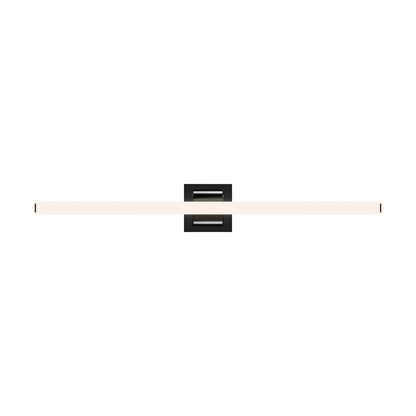 Flatte LED Bath Vanity Light in Black Chrome (34-Inch).
