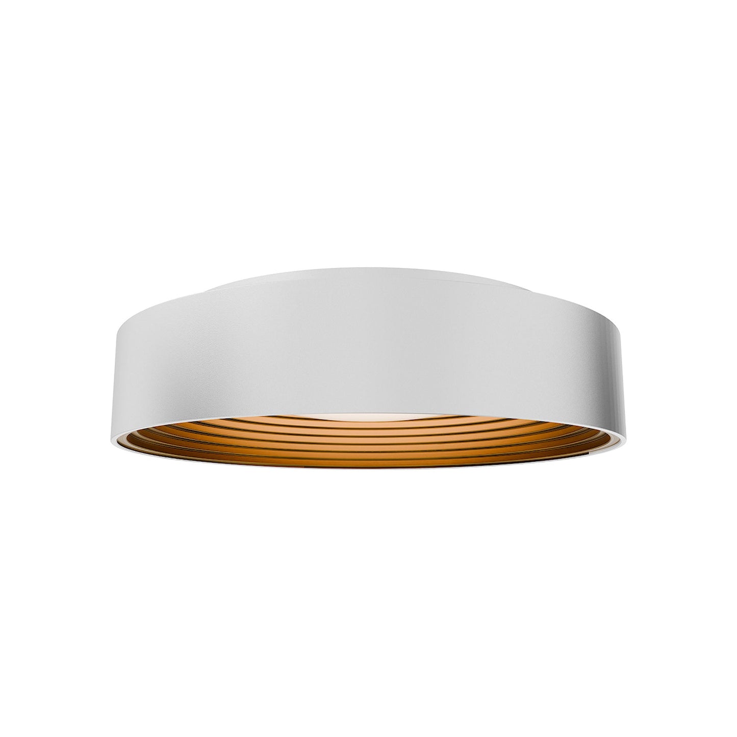 Gaston LED Flush Mount Ceiling Light in White (17.75-Inch).