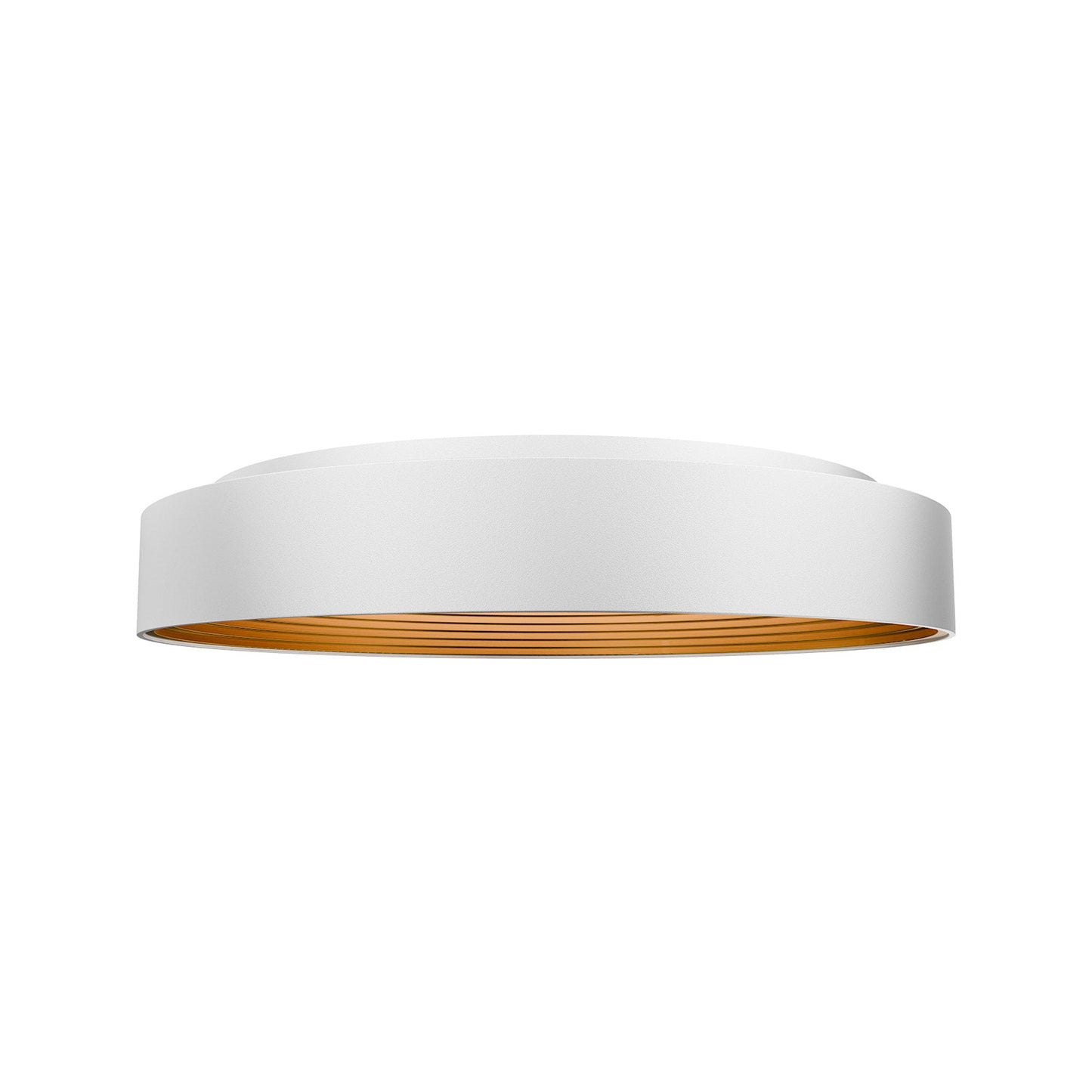 Gaston LED Flush Mount Ceiling Light in White (25.63-Inch).