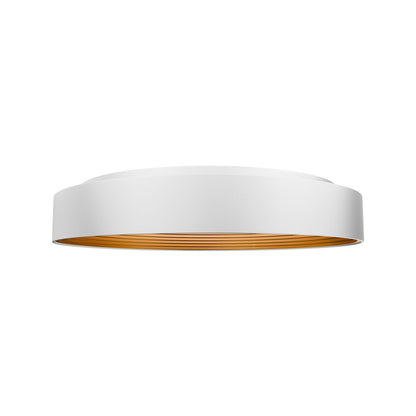 Gaston LED Flush Mount Ceiling Light in White (25.63-Inch).
