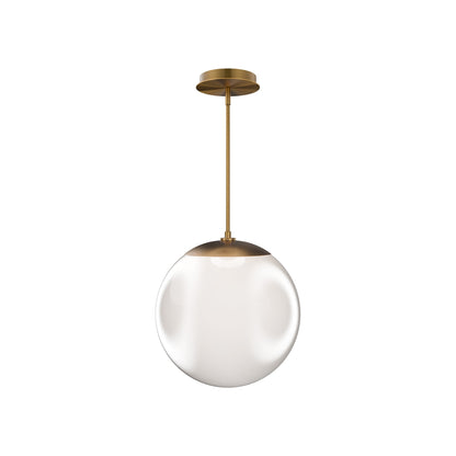 Honeymooner LED Pendant Light in Aged Brass (13.75-Inch).