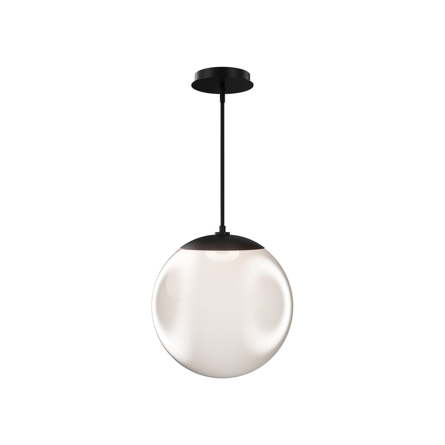 Honeymooner LED Pendant Light in Black (13.75-Inch).