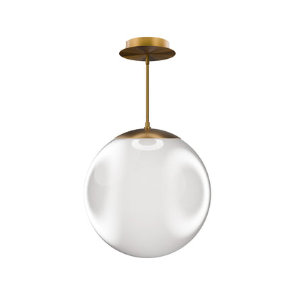 Honeymooner LED Pendant Light in Aged Brass (20-Inch).