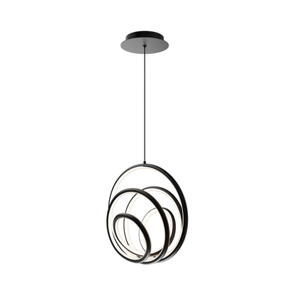 Hoopla LED Pendant Light in Black.