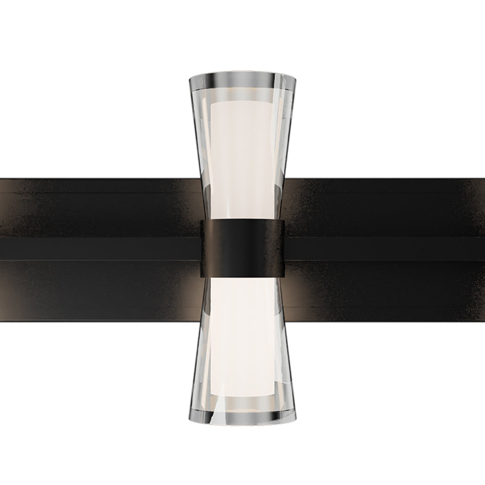 Hourglass LED Bath Wall Light in Detail.