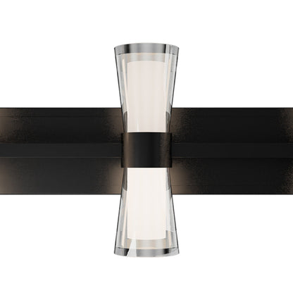 Hourglass LED Bath Wall Light in Detail.